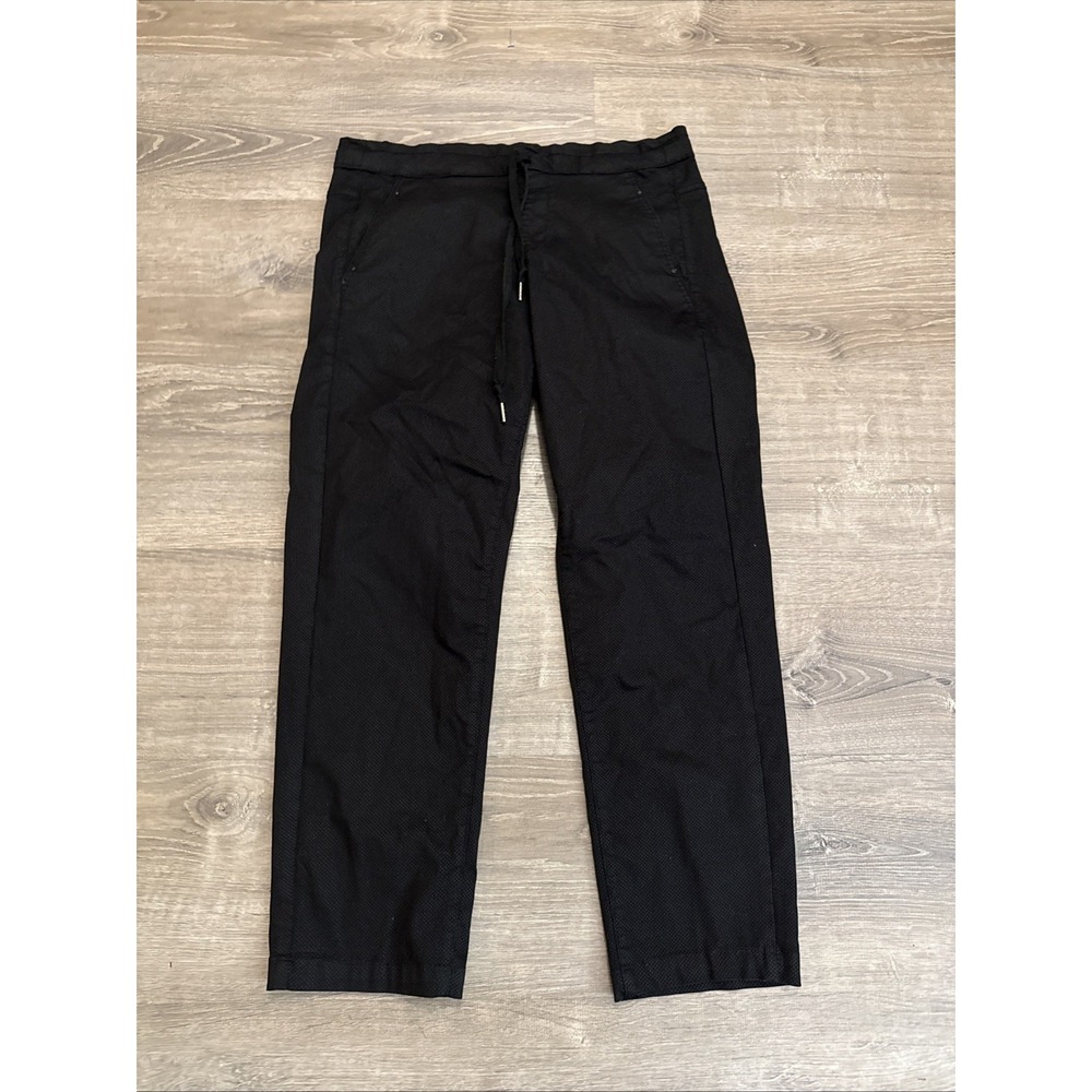Alembika Women's Trousers Size 4 (UK 14-16) Black Pull On Drawstring Pants